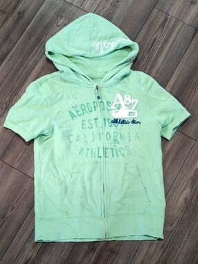Aeropostale Zip Front Hoodie Large